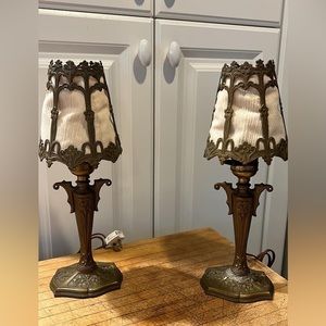 Art Deco lamp set.